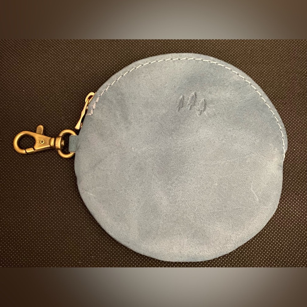 Portland Leather Goods Gordita pouch - Light blue.